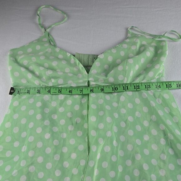 Victoria's Secret Vintage Green Polka‎ Dot Babydoll Size Medium - Picture 9 of 10